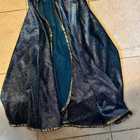 Great Pretenders Starry Night Wizard Cape Hat Magician Magic Costume Kids 7-8 - Picture 4 of 11